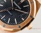 New Replica Audemars Piguet Royal Oak Rose Gold Black Face Watches 41mm (7)_th.jpg